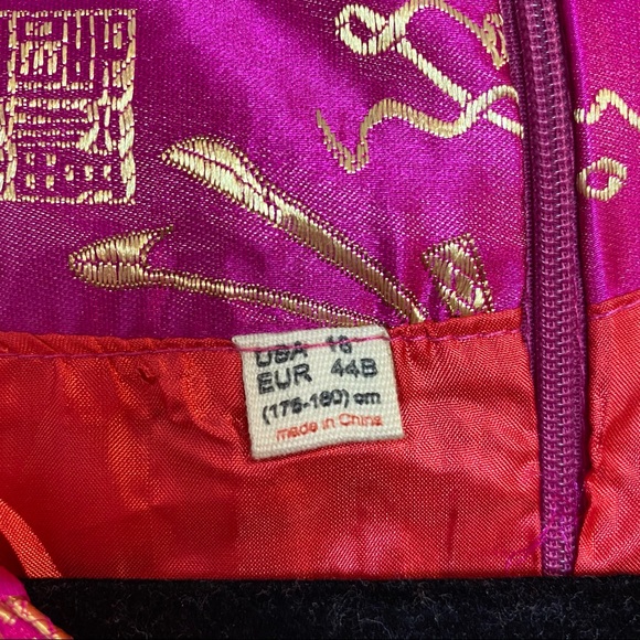 CHINESE PINK AND GOLD 3/4 SLEEVE SHIRT {10} - Picture 4 of 4